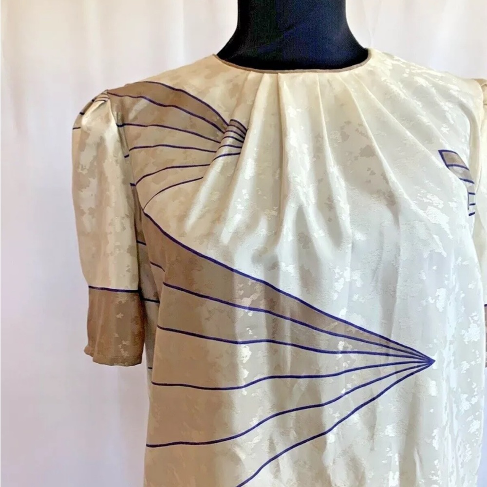 Vintage 1980s Hal Ferman Skirt Top Set - size Medium - Picture 2 of 6